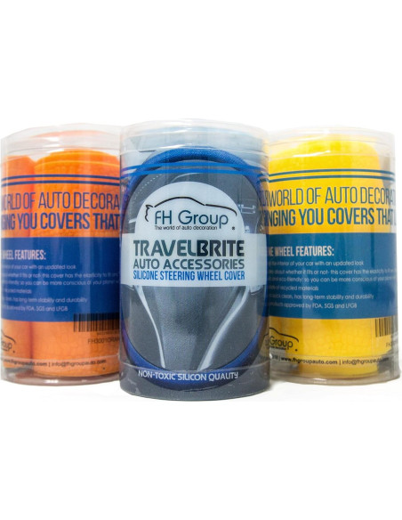 Cubierta de Volante FH Group Silicona Patrón Serpiente Rosa