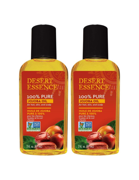 Aceite de Jojoba Puro Desert Essence 2x59ml - Hidratante Facial y Capilar