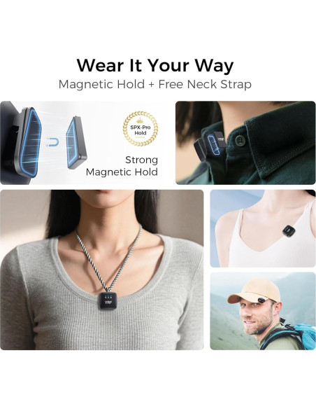 Micrófono Lavalier Inalámbrico YRF M15 con Estuche de Carga