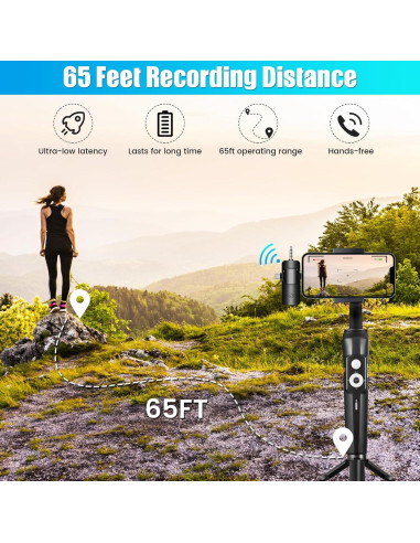 Micrófono Lavalier Inalámbrico DAGIRT 4 en 1 para iPhone/Android/PC