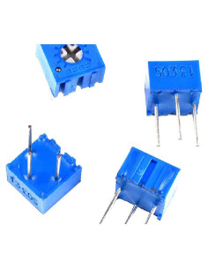 10 Piezas Potenciómetro Ajustable 5K Ohm CNCZoo Trimpot