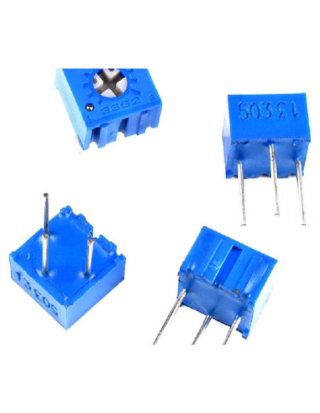 10 Piezas Potenciómetro Ajustable 5K Ohm CNCZoo Trimpot