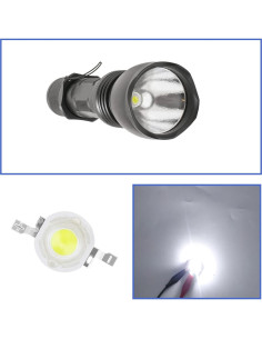 100 Chips LED de Alta Potencia eMagTech 1W Blanco 6500K 2