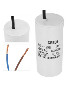 Condensador de Funcionamiento YWBL-WH CBB60 120uF 250V AC 2