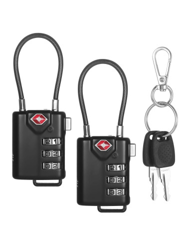 Candados TSA Cogguepe 2 PCS Combinación para Equipaje