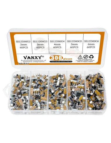 Kits de Interruptores Deslizantes Verticales Mini VANXY 300Pcs