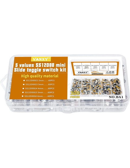 Kits de Interruptores Deslizantes Verticales Mini VANXY 300Pcs