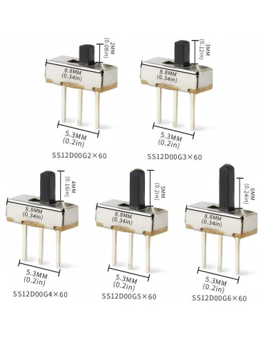 Kits de Interruptores Deslizantes Verticales Mini VANXY 300Pcs