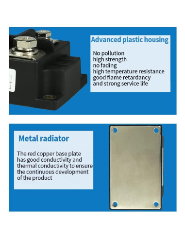 Rectificador de Puente Aigoodele MDQ400A 400A 1600V 4 Terminales