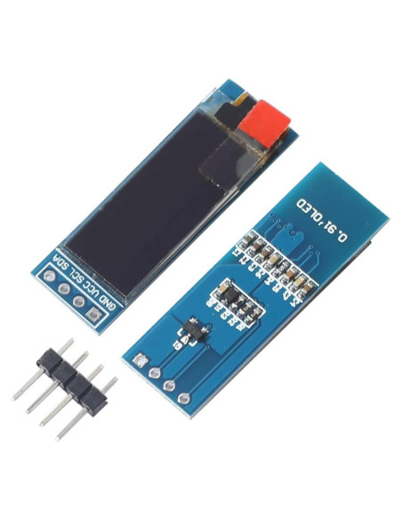 Pantalla OLED 0.91" 128x32 I2C SSD1306 Bajo Consumo