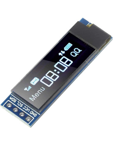Pantalla OLED 0.91" 128x32 I2C SSD1306 Bajo Consumo