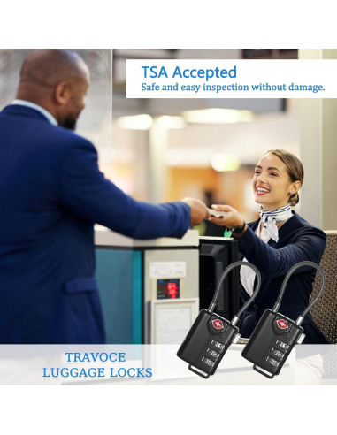 Candados TSA Cogguepe 2 PCS Combinación para Equipaje