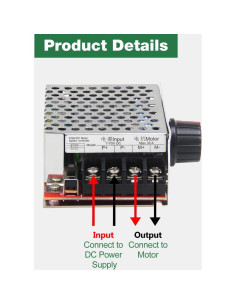 Controlador de Velocidad Motor DC PWM 30A 7-70V Shenzhen 2
