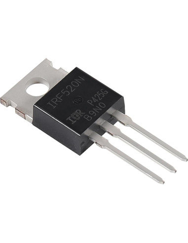 12 Transistores MOSFET IRF520N 9.7A 100V para Electrónica