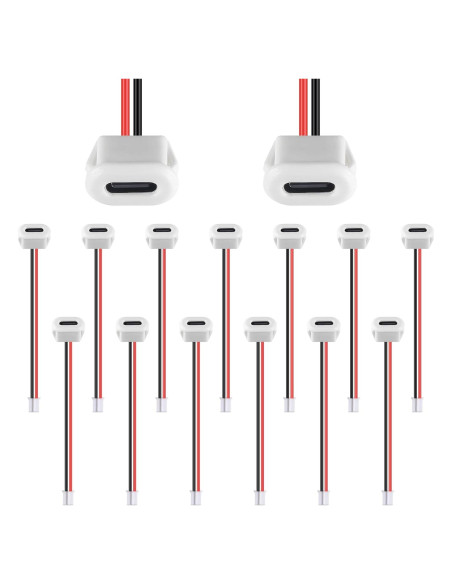 15 Conectores USB Tipo-C Hembrados 2P 3A JUZITAO