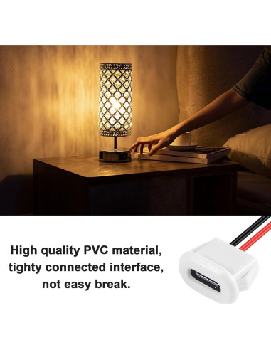 15 Conectores USB Tipo-C Hembrados 2P 3A JUZITAO