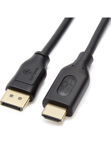 Cable DisplayPort a HDMI Amazon Basics 4K 0.91m Unidireccional