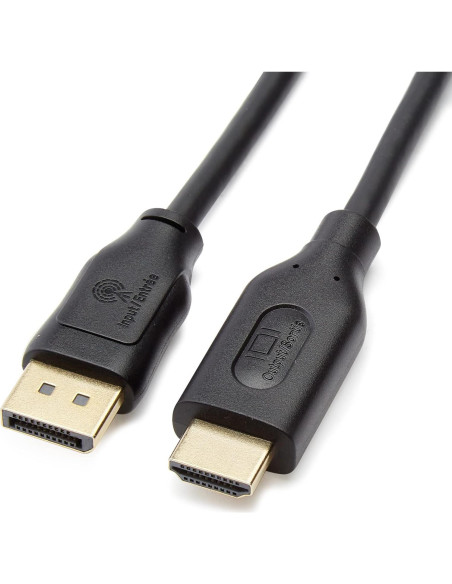 Cable DisplayPort a HDMI Amazon Basics 4K 0.91m Unidireccional
