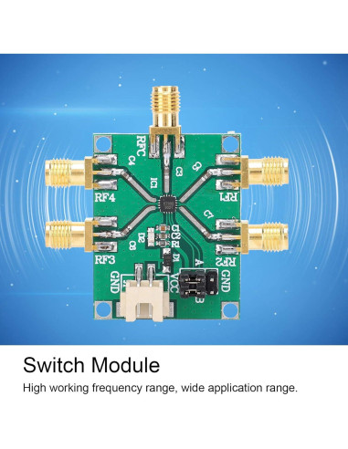 Módulo Interruptor RF Hilitand 0.1-6GHz 3V-5V Compacto