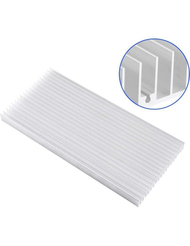 Disipador de Calor de Aluminio Walfront 300x140x20mm 19 Aletas