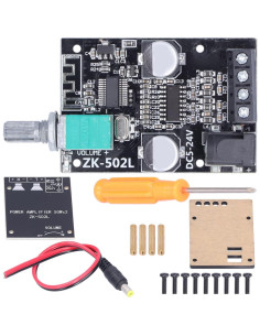 Placa Amplificadora de Potencia Bluetooth 5.0 ZK-502L 20W-50W 2