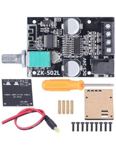 Placa Amplificadora de Potencia Bluetooth 5.0 ZK-502L 20W-50W