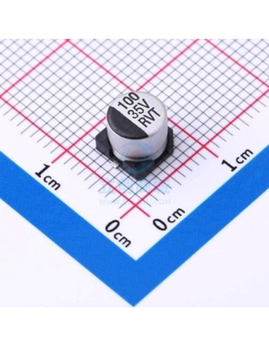 20 Capacitores Electrolíticos SMD 100uF 35V 6.3x5.4mm