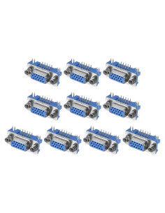 Conector VGA15 Femenino uxcell 15 Pines 3 Filas Paquete de 10