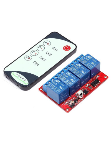 Controlador de Relé Infrarrojo Lufasa 4 Canales 12V 8m