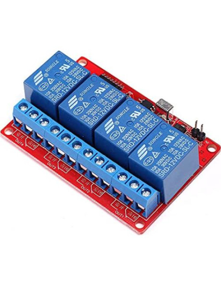 Controlador de Relé Infrarrojo Lufasa 4 Canales 12V 8m