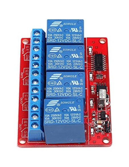 Controlador de Relé Infrarrojo Lufasa 4 Canales 12V 8m