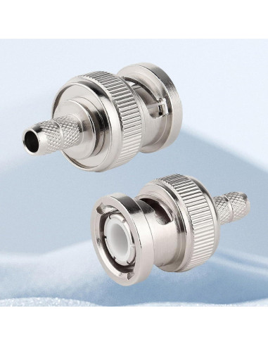 Conectores BNC Macho Crimp XRDS -RF 10PCS para Cables Coaxiales