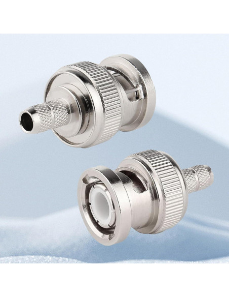 Conectores BNC Macho Crimp XRDS -RF 10PCS para Cables Coaxiales