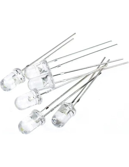 100 Piezas Diodo LED Infrarrojo 940nm 5mm Vrabocry