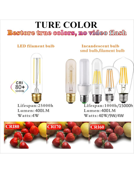 Bombilla LED E26 LiteHistory 6W Regulable 600lm 4000K - Paquete de 6