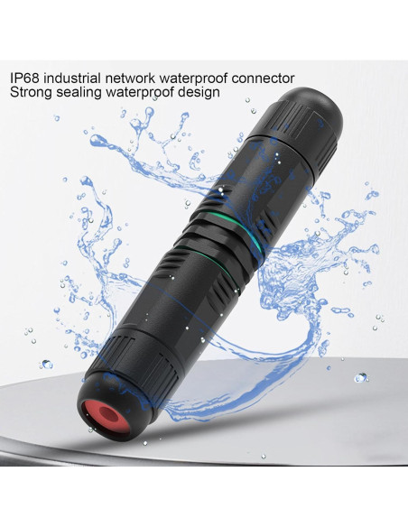 Adaptador de Extensión RJ45 Hembrado Zopsc CAT6 IP68 para Exterior