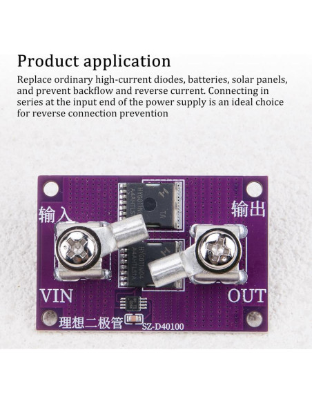 Módulo de Diodo Solar KOOBOOK 60A Protección 40V Sin Limitación