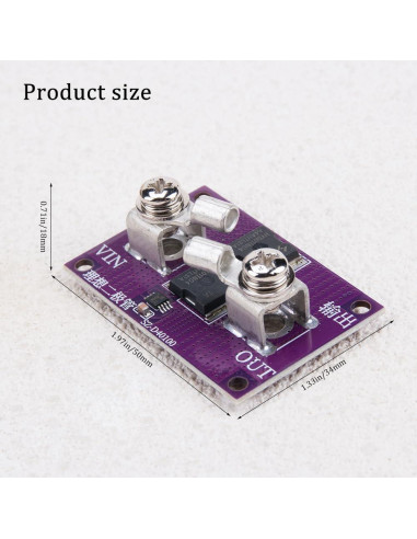 Módulo de Diodo Solar KOOBOOK 60A Protección 40V Sin Limitación