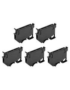 Bloque de Terminales para Riel DIN MECCANIXITY UK5 Negro 10 Unidades