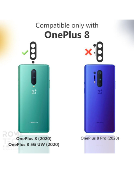 Funda con Clip para OnePlus 8 / 8 5G Rome Tech - Negra