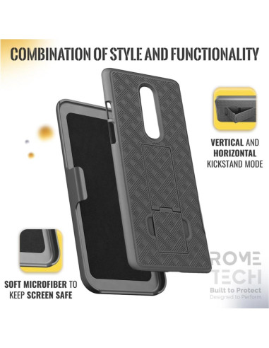 Funda con Clip para OnePlus 8 / 8 5G Rome Tech - Negra