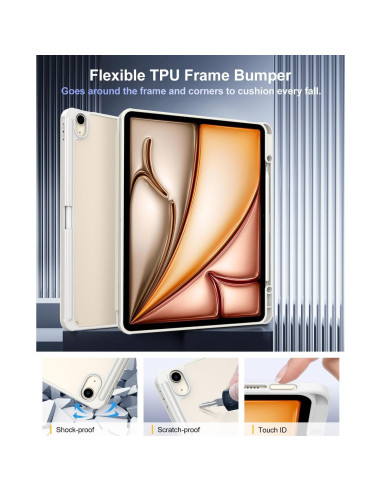 Funda TiMOVO para iPad Air 13" M3/M2 2024/2025 con Soporte Lápiz