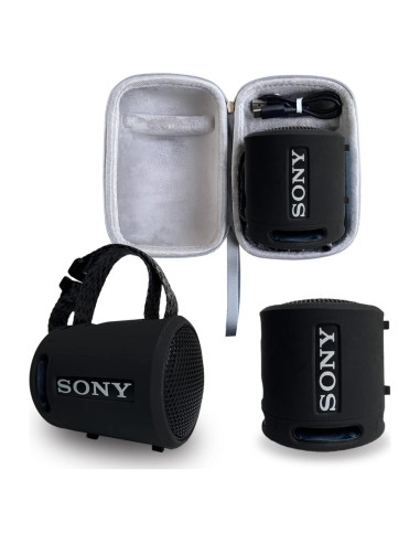 Funda de Silicona y Estuche Duro para Altavoz Sony SRS-XB13/XB100