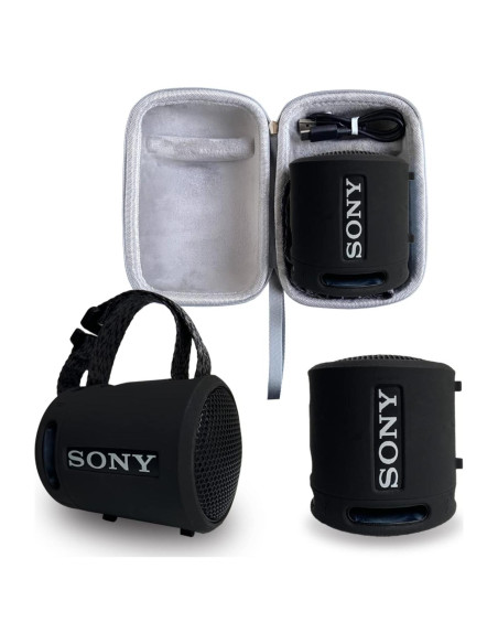 Funda de Silicona y Estuche Duro para Altavoz Sony SRS-XB13/XB100