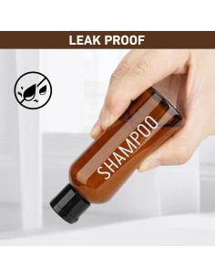 Botellas de Viaje Wowang 6 Pack 100ml Aprobadas por TSA 2