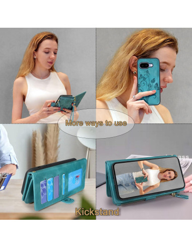 Funda Cartera Lacass para Google Pixel 9a - 12 Ranuras, Correa