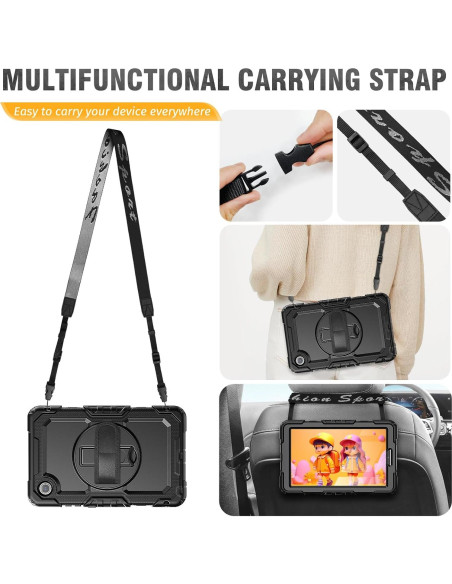 Funda HXCASEAC para Lenovo Tab One 8.7" 2025 - Negro