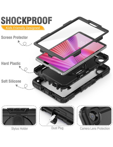 Funda HXCASEAC para Lenovo Tab One 8.7" 2025 - Negro