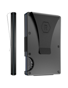 Billetera Ridge para hombres con bloqueo RFID - Titanio Gunmetal