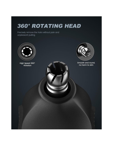 Recortador de Vello Nasal Ginity Recargable IPX7 2024